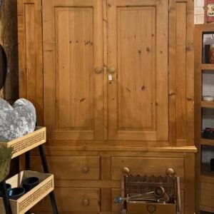 Solid pine wardrobe