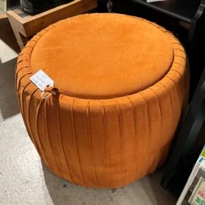 Orange ottoman/storage box