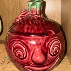 Beetroot face pot (sylvac 4563, original sticker)
