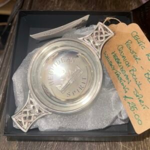 Celtic knot handled pewter - boxed Quaich bowl ( Hebridean Spirit Whisky Tasting)