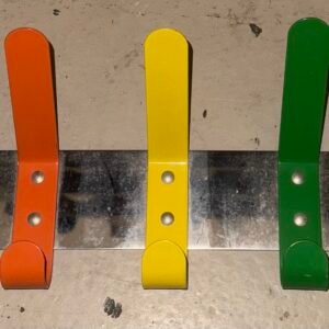 Coloured metal coat rack