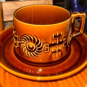 Mid 1960’s Portmeirion ‘totem’ designed by Susan William Ellis large cup and saucer