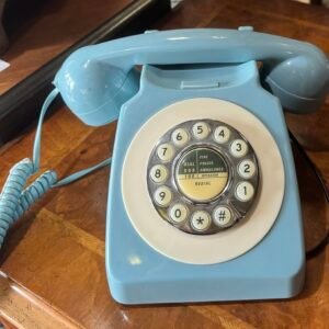 Retro blue telephone