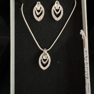 Matching earrings and necklace