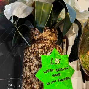 West German vase with flowers