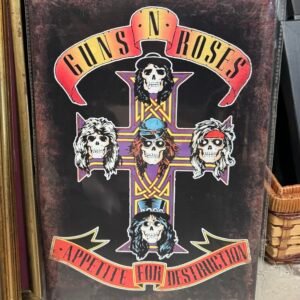 Guns N Roses tin sign