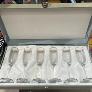Boxed Italian wine glasses