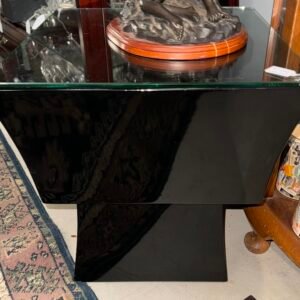 Heavy glass top table