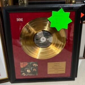 Beatles limited edition Rubber Soul gold disc