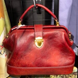 Oxblood leather Fei Studio handbag