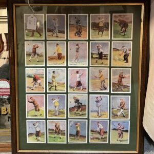 Will’s famous golfers cigarette cards