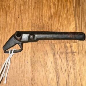 Rare antique 17th century copper-alloy toy petronel musket post-medieval child’s toy