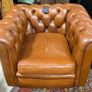 Light brown tub chair