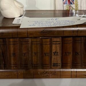 Antique ‘sorrento’ olive wood puzzle box