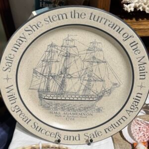 Collectors purbeck pottery HMS Agamemnon stoneware xL platter