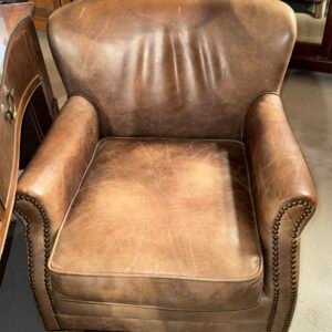 Small leather armchair
