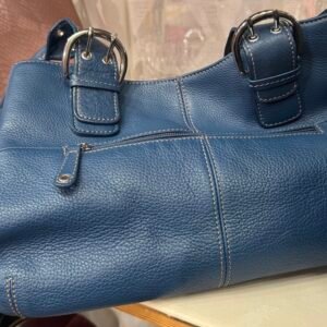 Tignanello blue leather bag