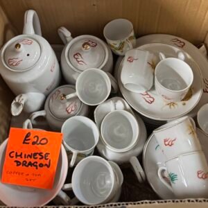Chinese dragon coffee and tea set