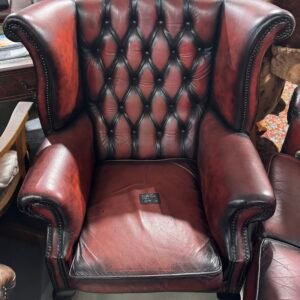 Wingback chesterfield chair