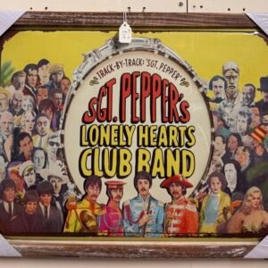 Framed Sgt. Pepper’s metal sign
